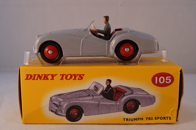 1 Sheet Certif Dinky Toys Atlas Repro Ref 105 For Triumph TR2 