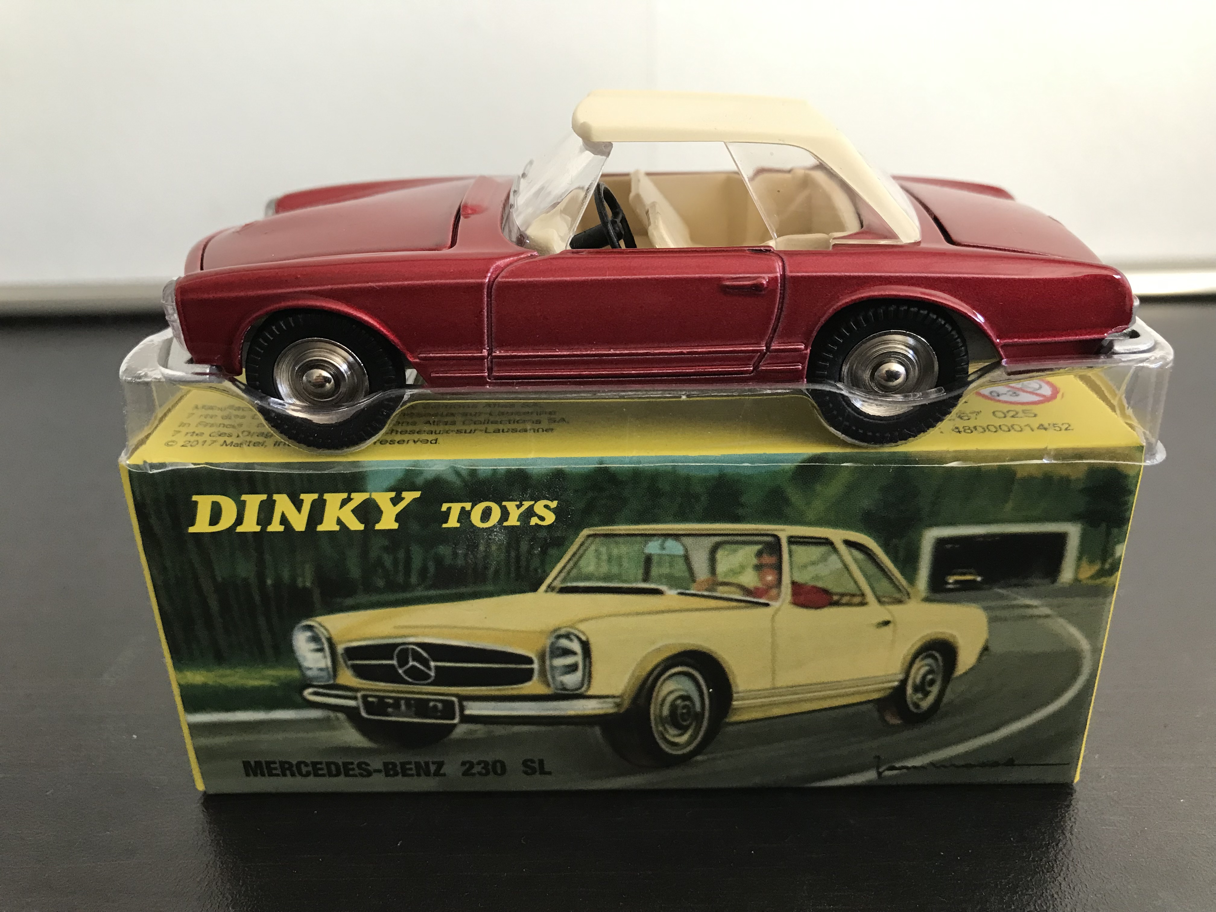 Pare brise Dinky Toys Mercedes Benz 190SL ref 24H/526 